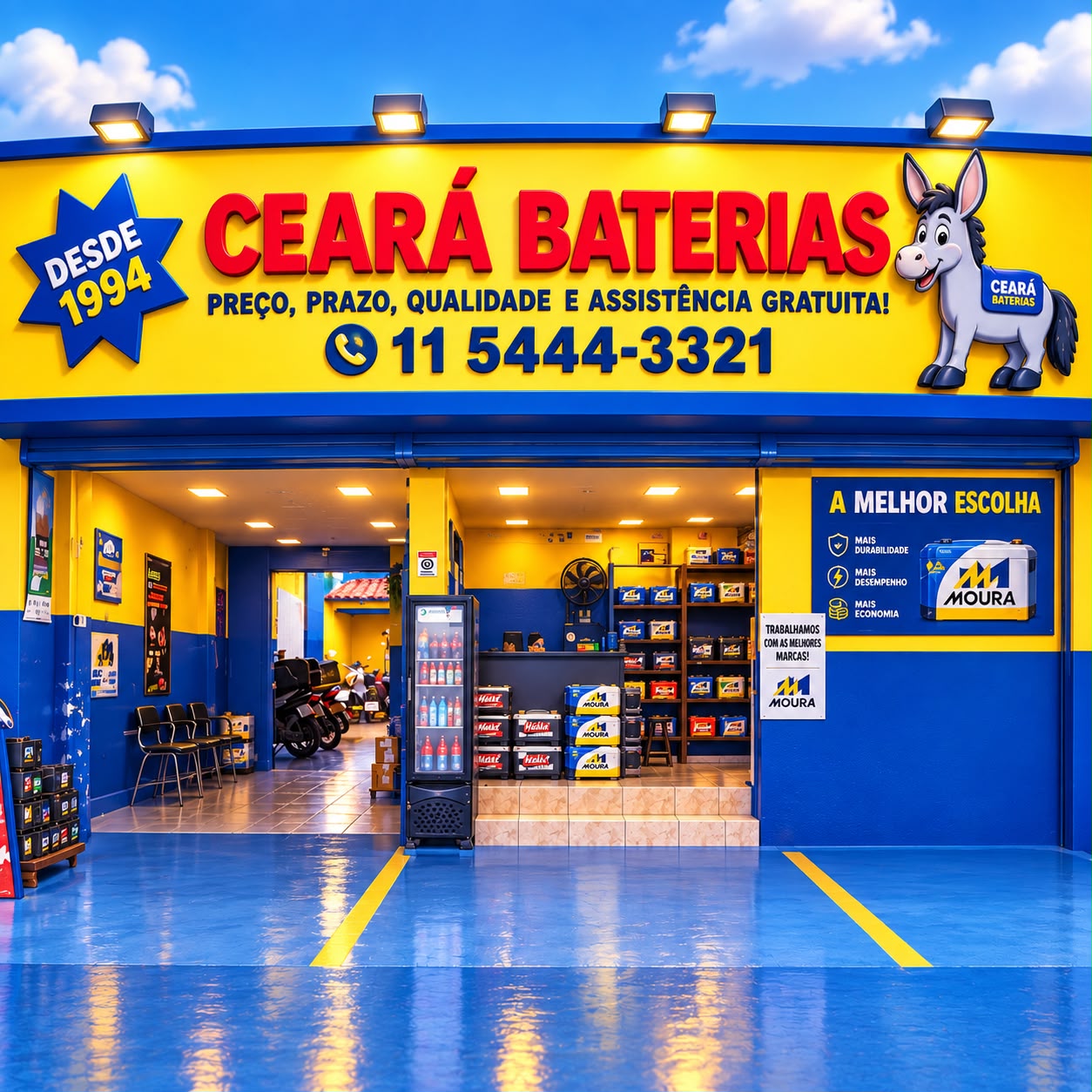Fachada da loja Ceará Baterias